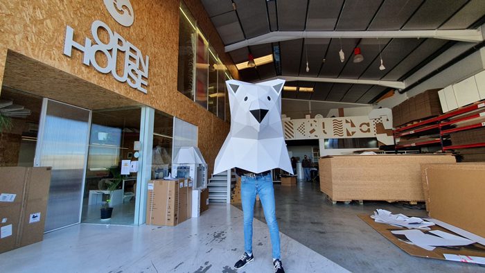 Cabeza de oso low poly