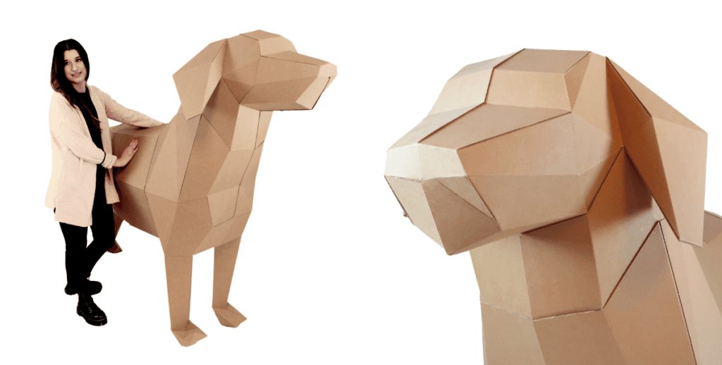 Cardboard dog design