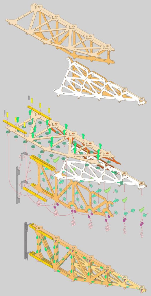 desarrollo constructivo lámpara extensible