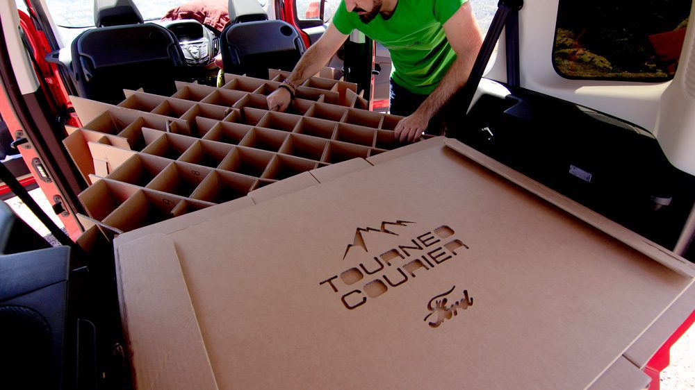 Campervan conversion. Bed