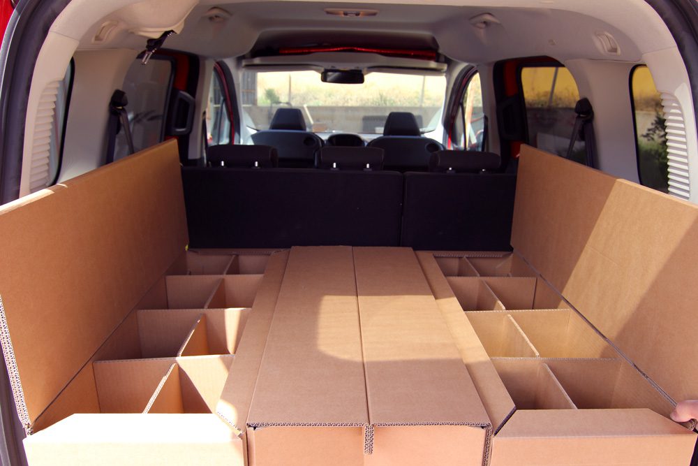 Campervan conversion. Storage.