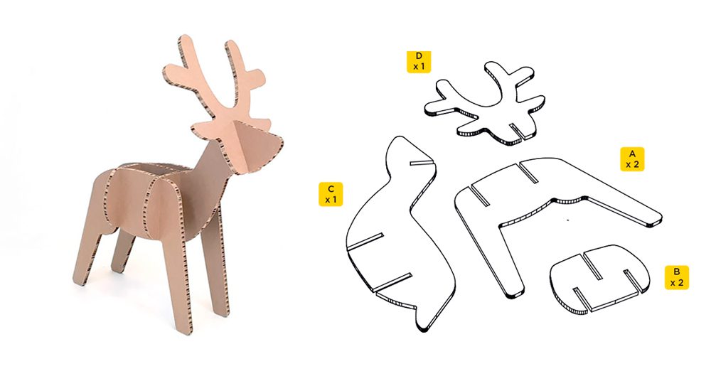 Reno. Decoración navideña ecológica para centros comerciales
