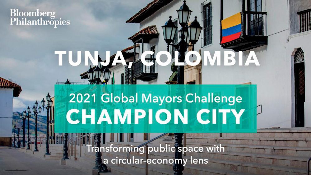 Banner de Global Mayors Challenge Tunja
