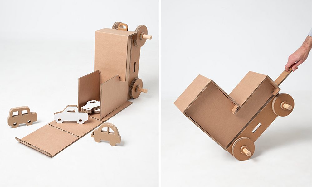 COCHEDCOCHES, carrito polivalente en cartón