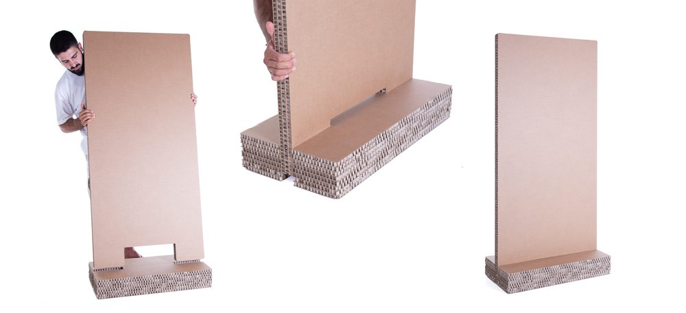 Soportes para exposición itinerante. Encaje.