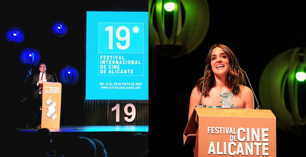 Lámparas de diseño en cartón para festivales de cine