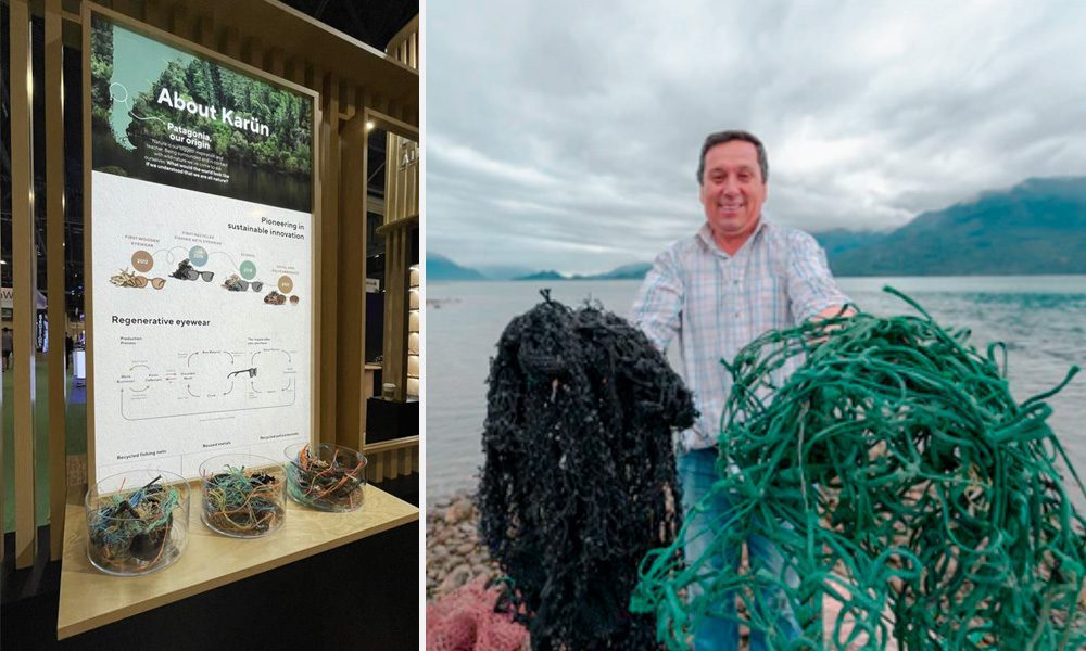 Materiales reciclados para gafas Karün