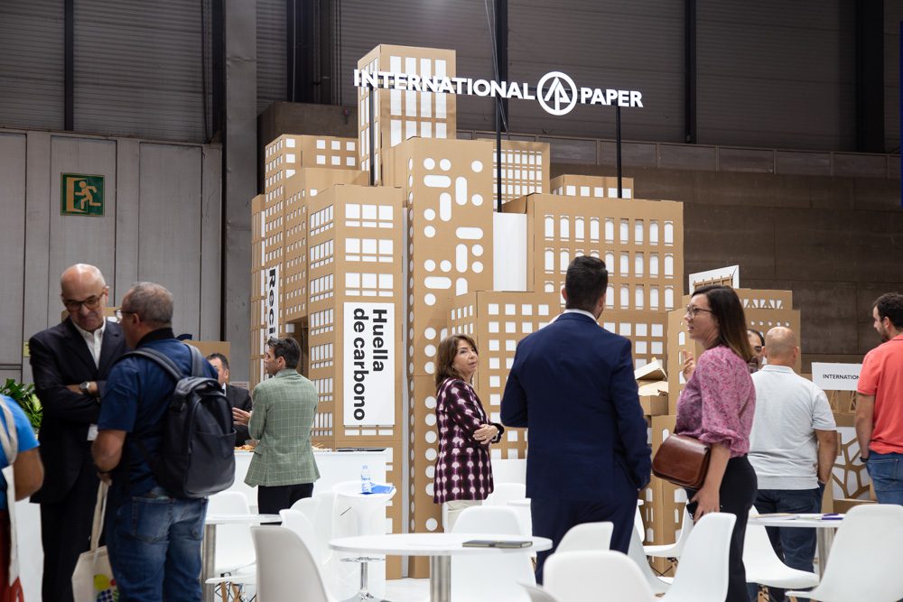 Edificios de cartón para International Paper