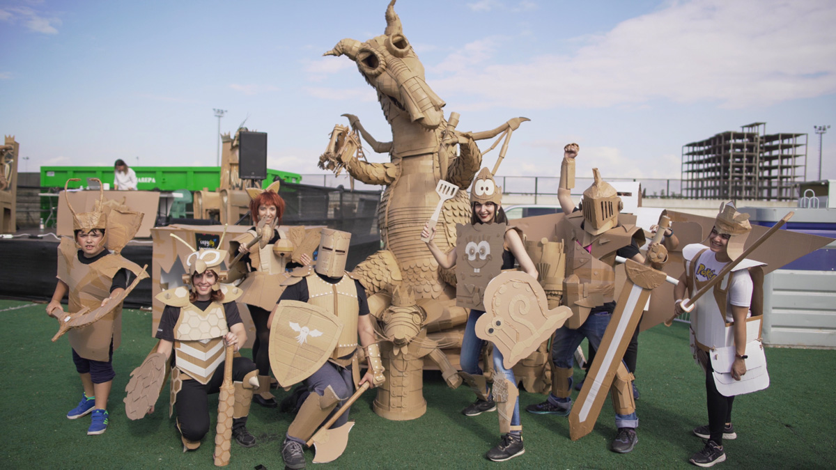 Dragón en Carton Battle