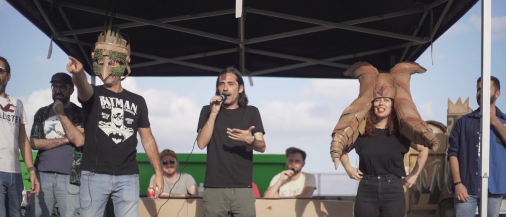 Jordi Cruz presentando la Cartón Battle