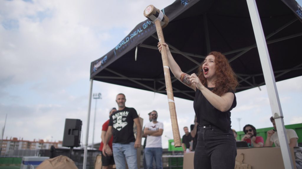 Animando desde el escenario de Cartón Battle