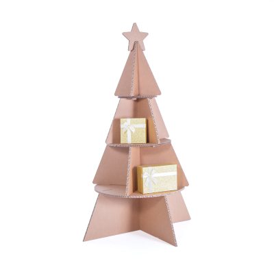 Árbol expositor de Navidad de cartón