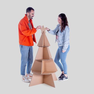 Árbol ilex - Acabado kraft - con persona