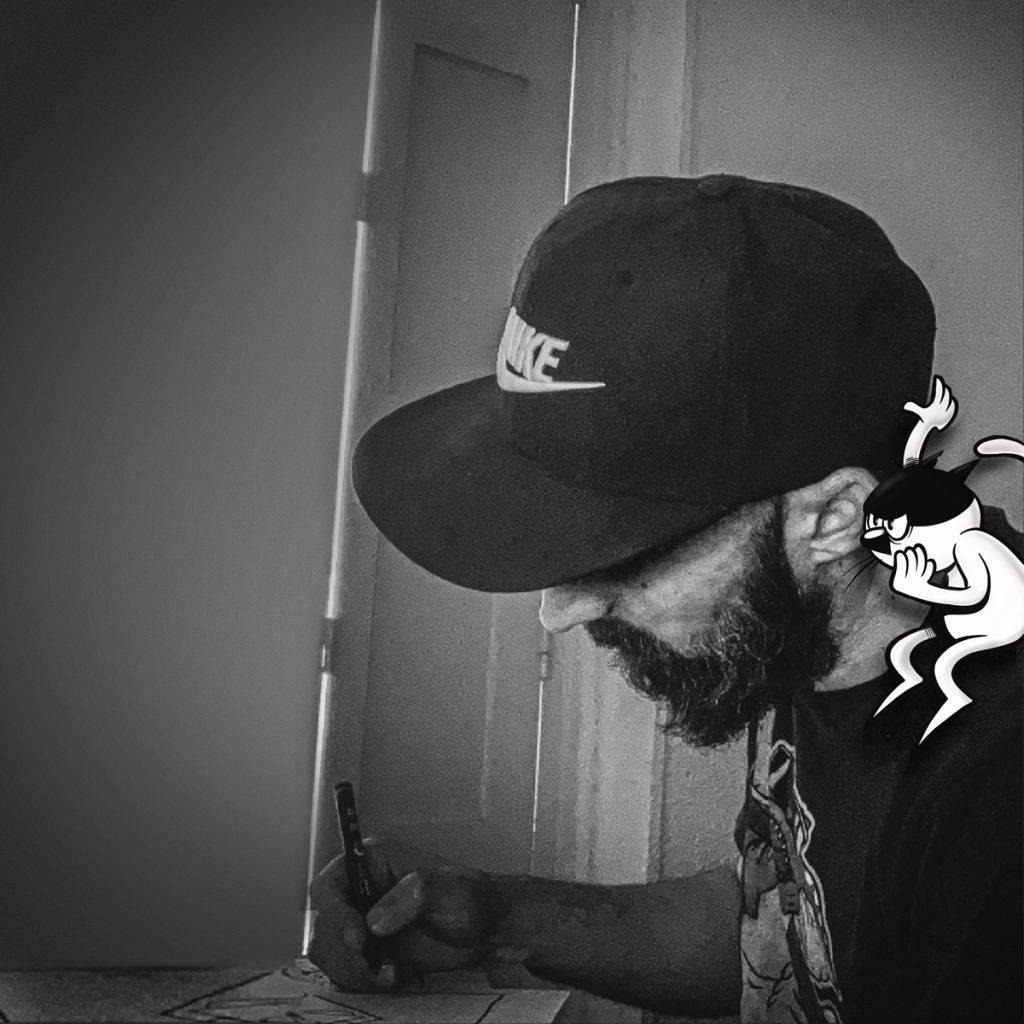 Sr Kruel, creador de las pegatinas corporativas ilustradas de Cartonlab