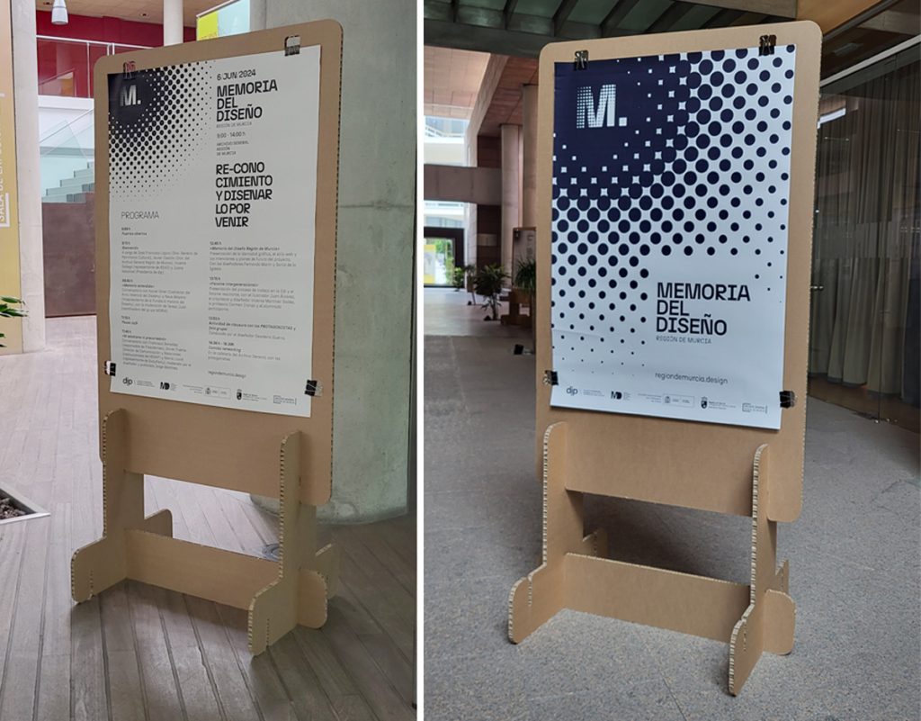 Panel expositivo para Memoria del diseño en Murcia