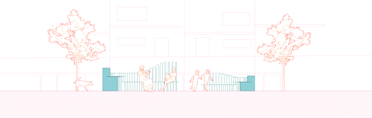 Plano de instalación creativa en cartón