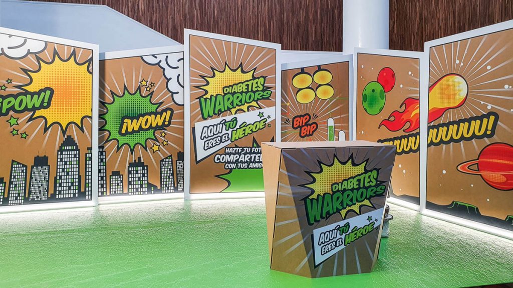 Diseño sostenible para empresa de salud. Cómic.