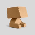 TYD TOY ART. Robot de cartón. Acabado kraft. Vista general