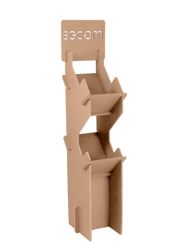 portafolletos pie carton girado