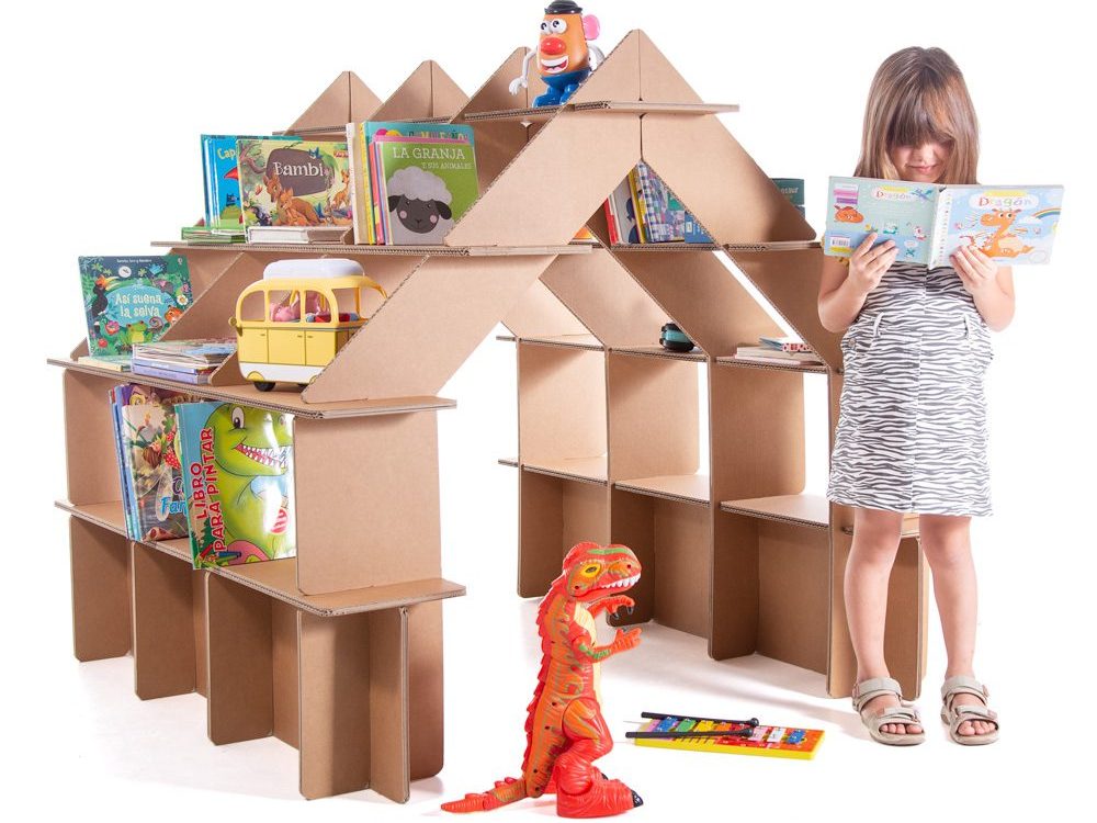 Casita y expositor para niños