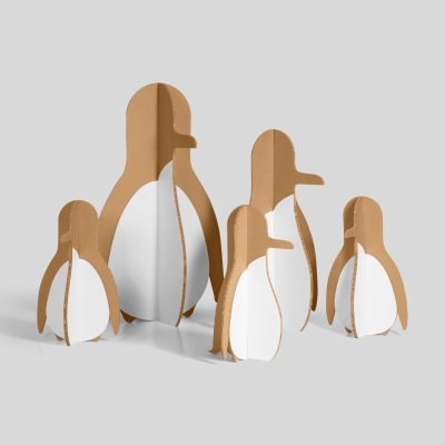 Pack Pingus - Acabado kraft y blanco - Vista general