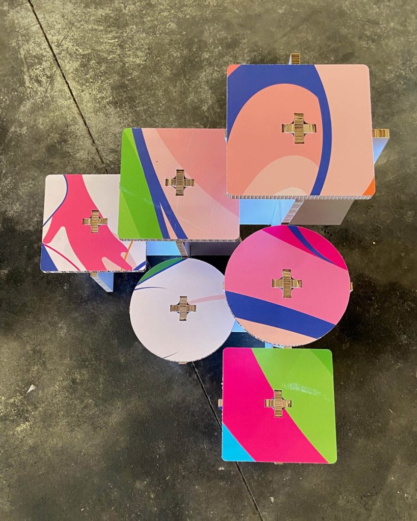 Prototipo de stand en cartón 