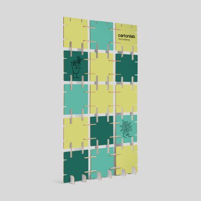 Photocall Tessia cuadrado - Acabado blanco impreso - Vista 45