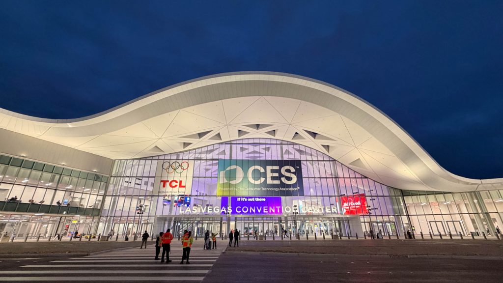Fachada feria CES 2026 en Las Vegas